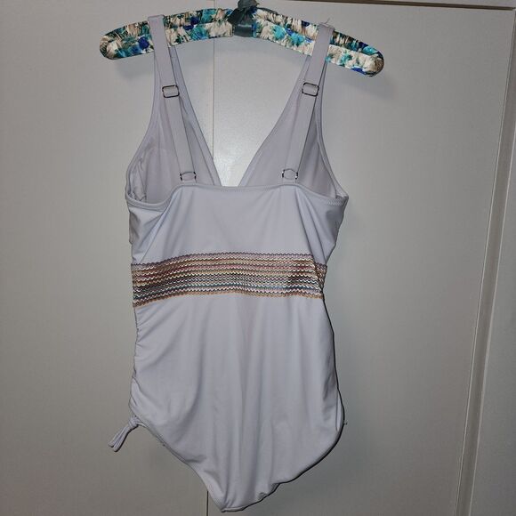 NWT Blooming Jelly Womens Tummy Control Swimsuit One Piece Slimming Modest Large - Picture 5 of 13